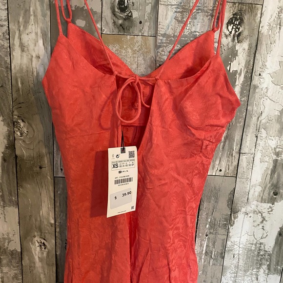 NWT Zara pink slip dress XS - Picture 5 of 6